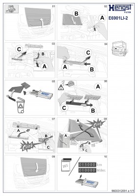 Фильтр салона E6901LI2 HENGST