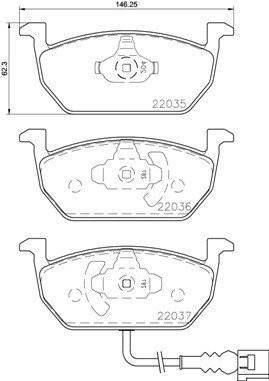 Колодки тормозные P85137 P85137 BREMBO