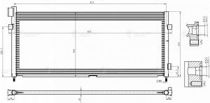 радиатор кондиционера!\ Volvo FH LRAC 1073 LUZAR