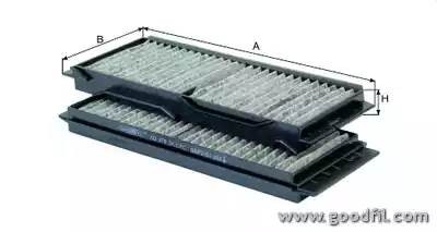 Фильтр салона угольный AG3782KCFC AG 378 2K CFC GOODWILL