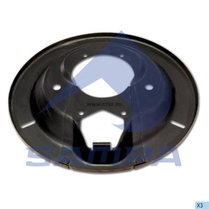 Защита тормозная 420x180 06/91 к-т: пыльник + вставка 085.021 SAMPA