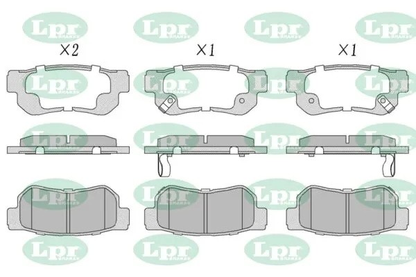 Комплект тормозных колодок 05P848 05P848 LPR