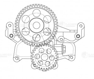 Насос масляный ЯМЗ-650.10 LUZAR LOP 0650 LUZAR