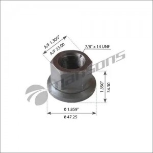 гайка колеса 7/8'' H=34 SW33 FL7/10/12/F10/12/16/FH 900.371 MANSONS