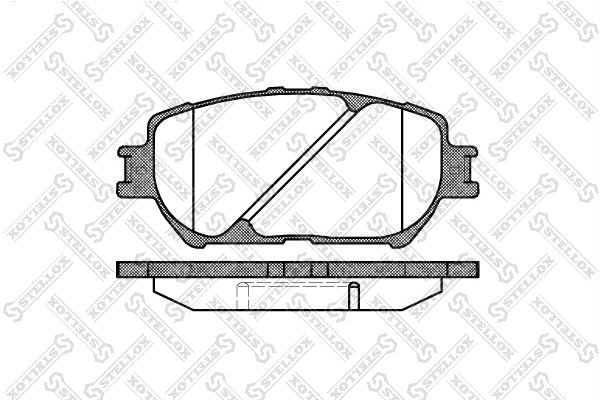 884 00=D2222-01=Y02-2817 !колодки дисковые п.\ Toyota Camry 2.4WT-i/3.0i 01> 895-000-SX STELLOX