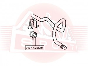 ВТУЛКА ПЕРЕДНЕГО СТАБИЛИЗАТОРА D25 TSB-ACM20F TOYOTA 0107ACM20F 0107-ACM20F ASVA