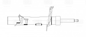 Амортизатор Ford Focus III (11-) после 09.14 г.в. (стойка) перед. прав. AG 10394 AG 10394 TRIALLI