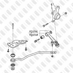 рычаг правый!\ Hyundai Solaris 00> FQ1056R FIXAR