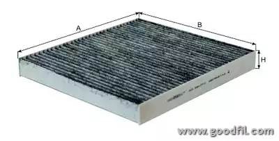 Фильтр салона угольный AG384CFC AG 384 CFC GOODWILL