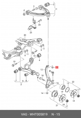 Гайка  WHT005819 WHT 005 819 VAG