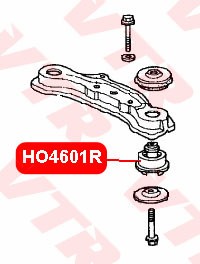 HO4601R САЙЛЕНТБЛОК БАЛКИ ЗАДНЕГО ДИФИРИНЦИАЛА HO4601R VTR