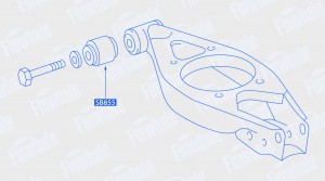 Сайлентблок нижнего рычага задней подвески внутреннийC-Class E-Class SLC CLC Rex SB855 FINWHALE
