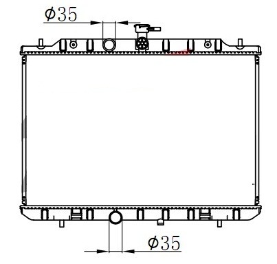 Радиатор (паяный) NISSAN X-TRAIL (T31) 2007- 2.0/2.5 A/MT ACRB120 ACRB120 MILES