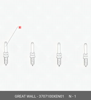 Свеча зажигания Dargo 3707100XEN01 3707100XEN01 GWM