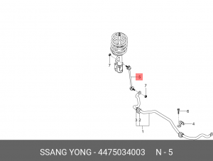 Стойка стабилизатора SSANGYONG Actyon (10-) (D20F,G20D) переднего левая/правая O 4475034003 SSANG YONG