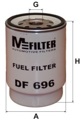 фильтр топливный! H147.5 D109 1-14 UNS сепаратор\ DAF CF75/85 XF95/105 EuroIII DF-696 MFILTER AUTOMOTIVE FILTERS