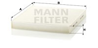 JEEP GRAND CHEROKEE (2010>) НЕ УГОЛЬНЫЙ CU 27 008 MANN FILTER
