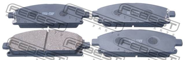 Колодки передние NISSAN X-TRAIL T30 0201-T30F 0201-T30F FEBEST