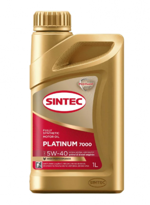 Масло моторное SINTEC Platinum 7000 SN/CF/A3/B4 5W40 синт.1л 600138 SINTEC