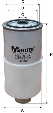 фильтр топливный!\ BMW E36/E34 2.5TD/TDS 91-99 DF304 MFILTER AUTOMOTIVE FILTERS