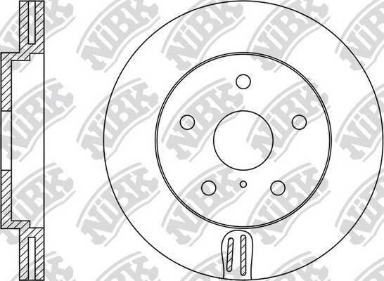 Диск тормозной передний NISSAN MURANO 3.5 05/INFINITI FX35/FX45 05 RN1423 RN1423 NIBK