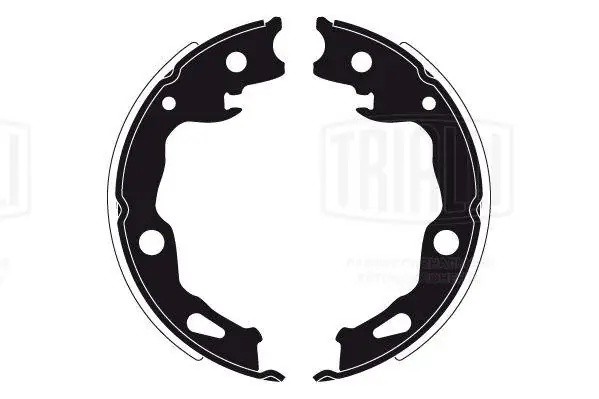 Колодки торм. Nissan X-Trail T32 (14-) барабан. ст. торм. 170x20 (GF 4668) GF4668 TRIALLI