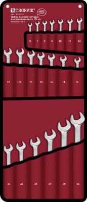 набор ключей! гаечных комбинированных серии ARC, 6-32мм, 20 предметов\ W3S20TB THORVIK