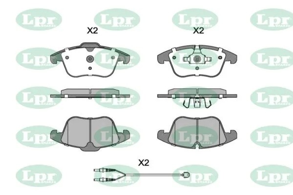Комплект тормозных колодок 05P1486A 05P1486A LPR