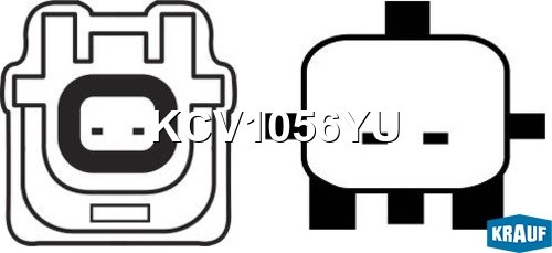 Компрессор NISSAN X-Trail (T31) кондиционера KRAUF KCV1056YU KRAUF