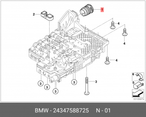 УПЛОТНИТЕЛЬНАЯ ВТУЛКА 24347588725 24 34 7 588 725 BMW