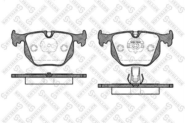 колодки дисковые з.!\ BMW E38 2.8/4.0/5.0/2.5TDs/3.0D 95-01/E46 M3 3.2 00> 392-020B-SX STELLOX