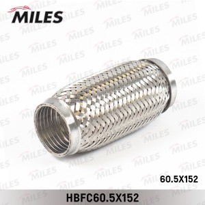 Труба гофрированная (гофра) металлорукавом 60.5X152 HBFC60.5X152 HBFC60.5X152 MILES