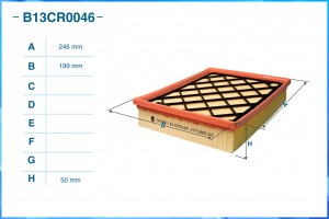 Фильтр воздушный B13CR0046 B13CR0046 CWORKS