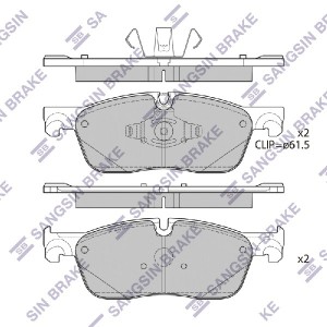 Колодки тормозные LAND ROVER Discovery Sport (14-) передние (4шт.) SANGSIN SP4279 SANGSIN