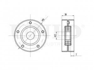 Ролик натяжной приводного ремня TNS-10057 UNIO