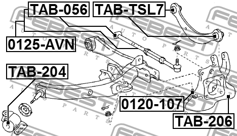 Опора шаровая 0120-107 0120-107 FEBEST