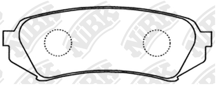 Колодки задние (TOYOTA LAND CRUISER 100 9807/LEXUS LX470 9807) PN1412 PN1412 NIBK