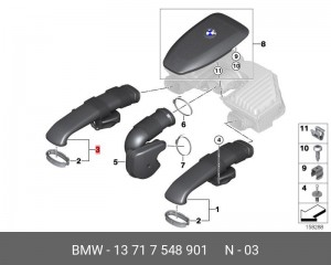 13717548901 гофрированный кожух ! \BMW X5 E70 13717548901 BMW