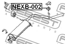 Подвеска глушителя NEXB-002 NEXB-002 FEBEST