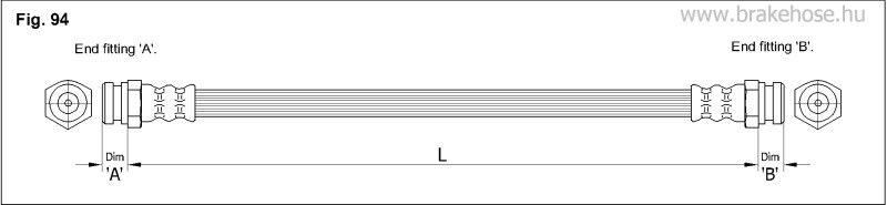 Шланг тормозной задний FT1006 FT1006 K K