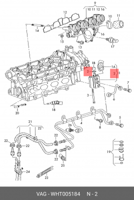 УПЛОТНИТЕЛЬНОЕ КОЛЬЦО ПРОБКА WHT 005 184 PORSCHE