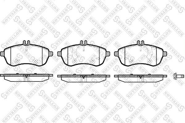 FDB1978 [0054200820] !колодки дисковые п.\ MB W204 1.8-2.3 07> 1312-000-SX STELLOX