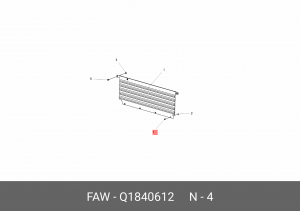 Болт FAW 3310,E5,J6L OE Q1840612 FAW