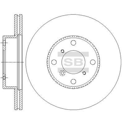 Диск тормозной передний SUZUKI BALENO, LIANA SD4808 SD4808 SANGSIN