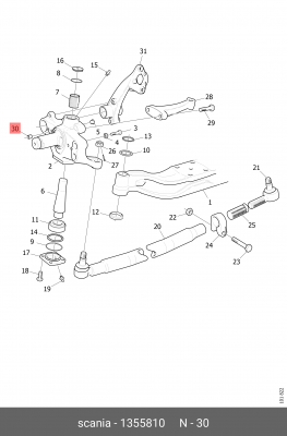 ВТУЛКА / 2 / 1355810 1355810 SCANIA