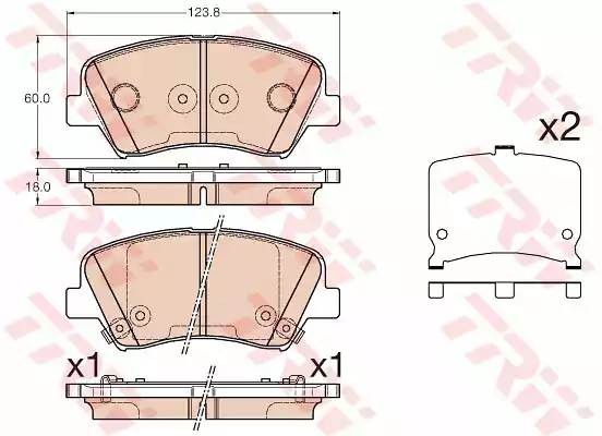 HYUNDAI I30 (2012>),ELANTRA (2011-2016) GDB3552 TRW