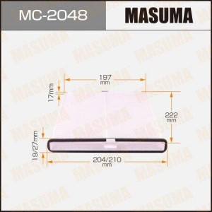 фильтр салонный!\ Mazda CX5/3/6 12> MC2048 MASUMA