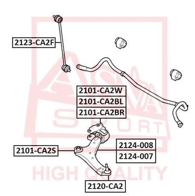 ОПОРА ШАРОВАЯ FORD 2120CA2 2120-CA2 ASVA