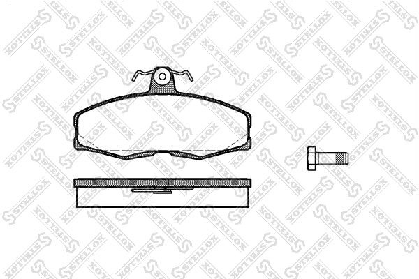154 00=FDB275 !колодки дисковые п.\ Skoda Favorit 1.1/1.3 89>, Ford Sierra 1.3/1 165-000-SX STELLOX