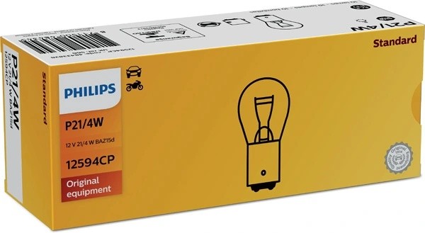 Лампа 12V P21/4W BAZ15d PHILIPS 12594CP PHILIPS